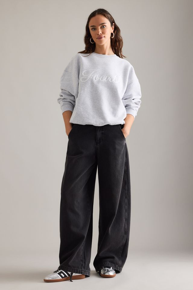 4th & Reckless Viertes Skript Slogan Sweatshirt | Anthropologie DE