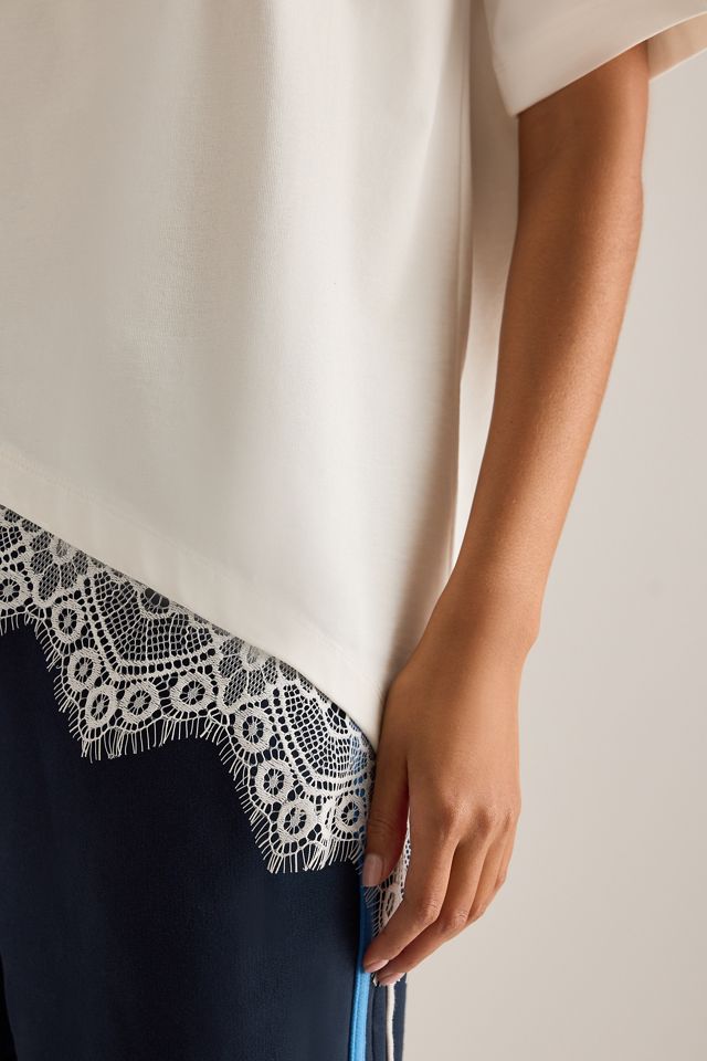 4th & Reckless Brisa Asymmetric Lace T-Shirt #4