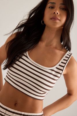 4th & Reckless Liorra Stripe Crop Top