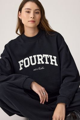 4th & Reckless Caggy Baumwoll-Jersey-Sweatshirt