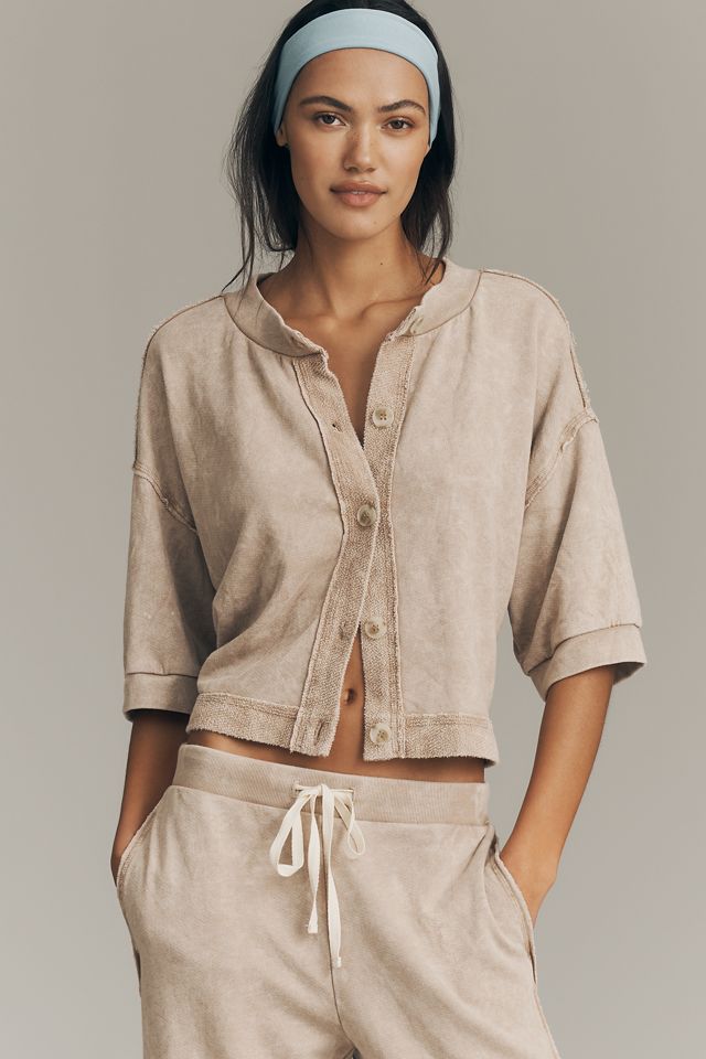 Michael Stars Marlo Short-Sleeve Buttondown Top #1