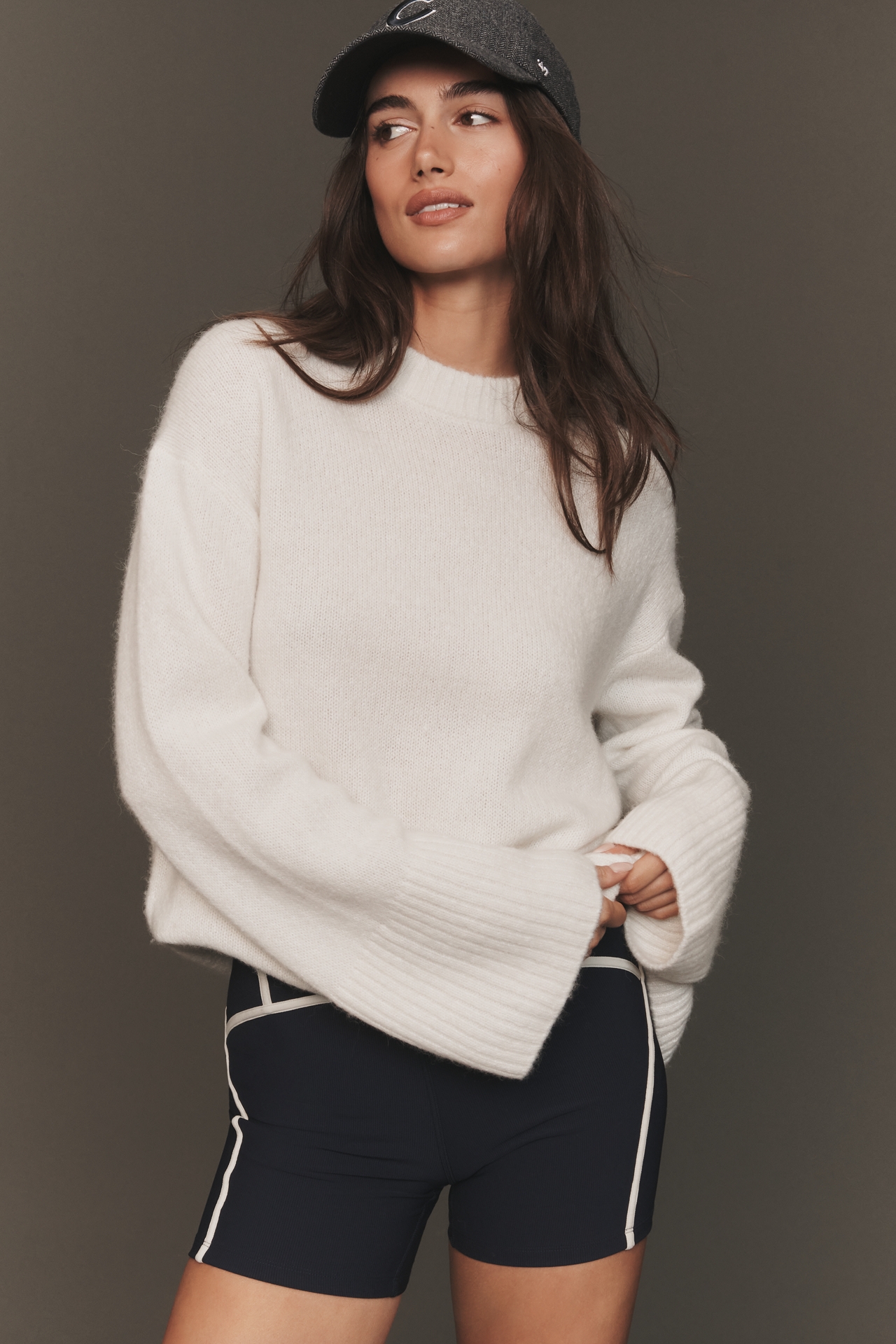 Sweaty Betty Pinnacle Wool Blend Crew-Neck Sweater