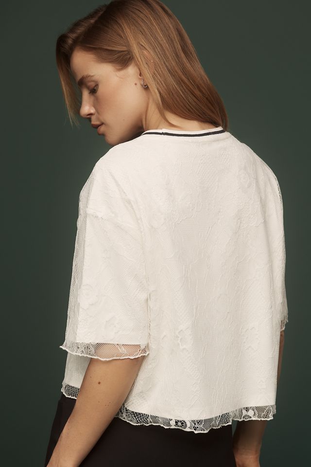 Daily Practice Lace Layer Tee #3