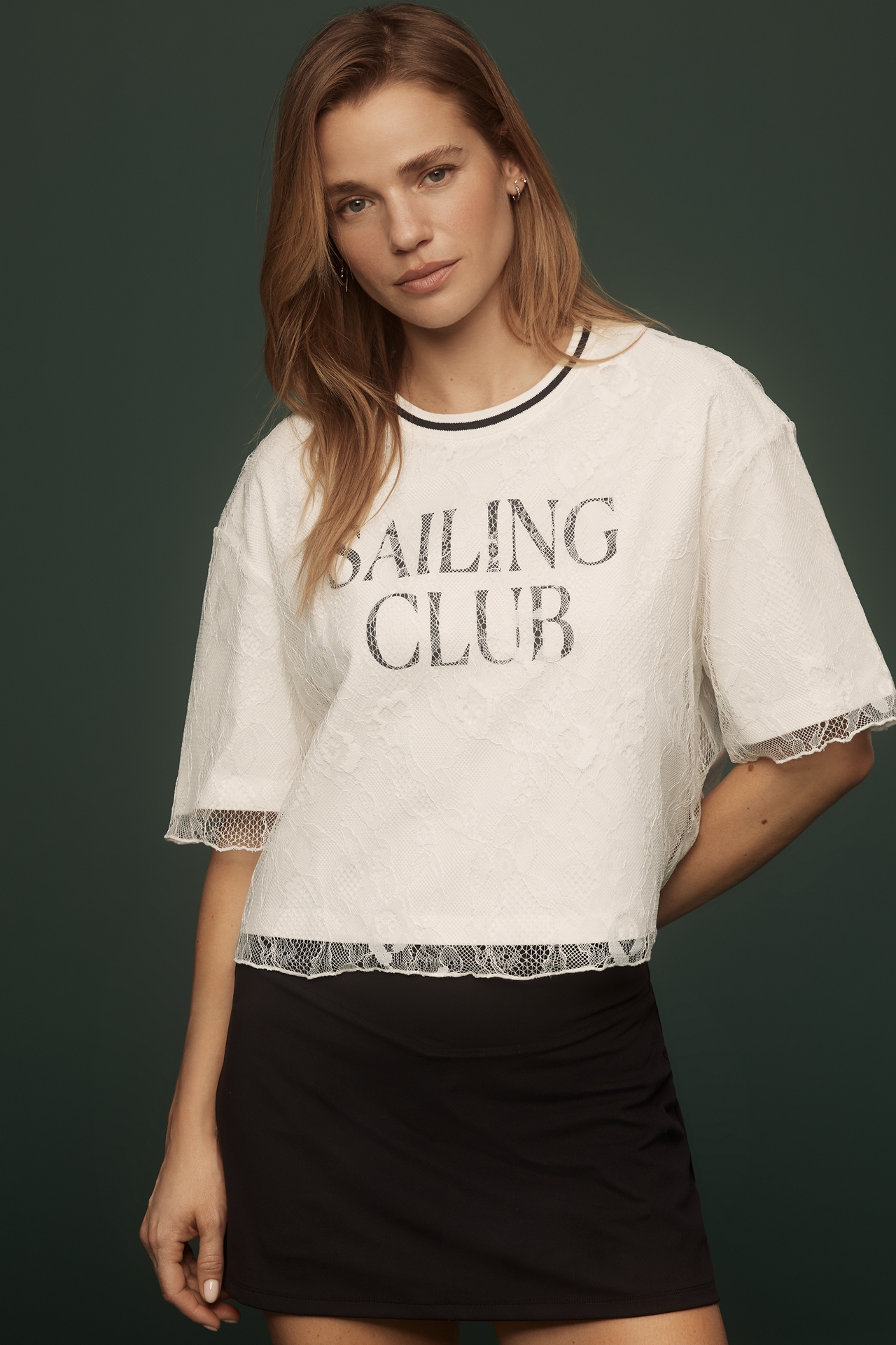Daily Practice Lace Layer T-Shirt