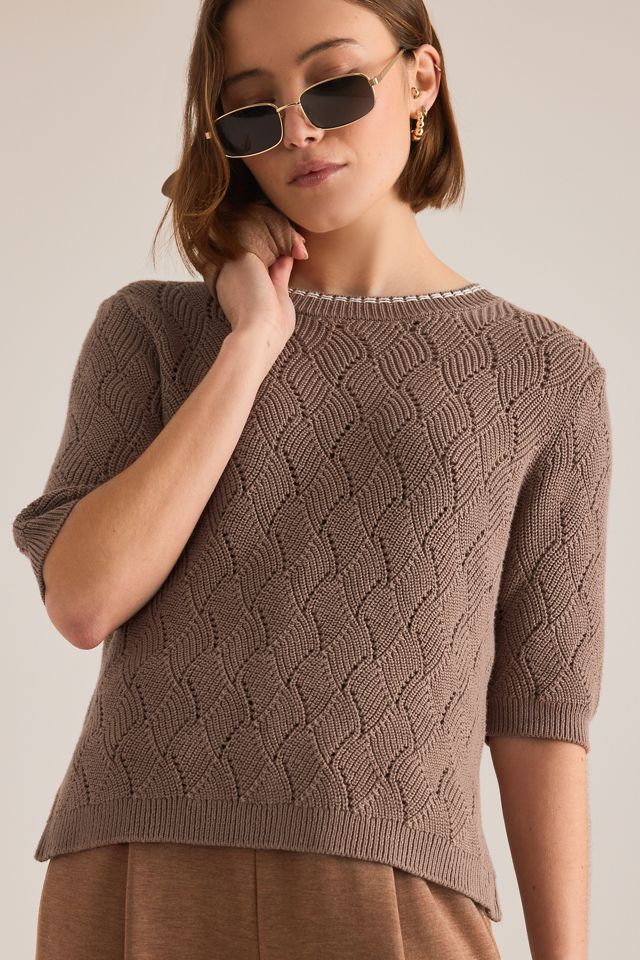 Top in Maglia Pointelle Agathe Varley #3