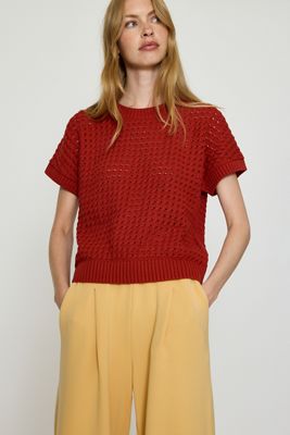 Varley Denny Offenes Strick-Top