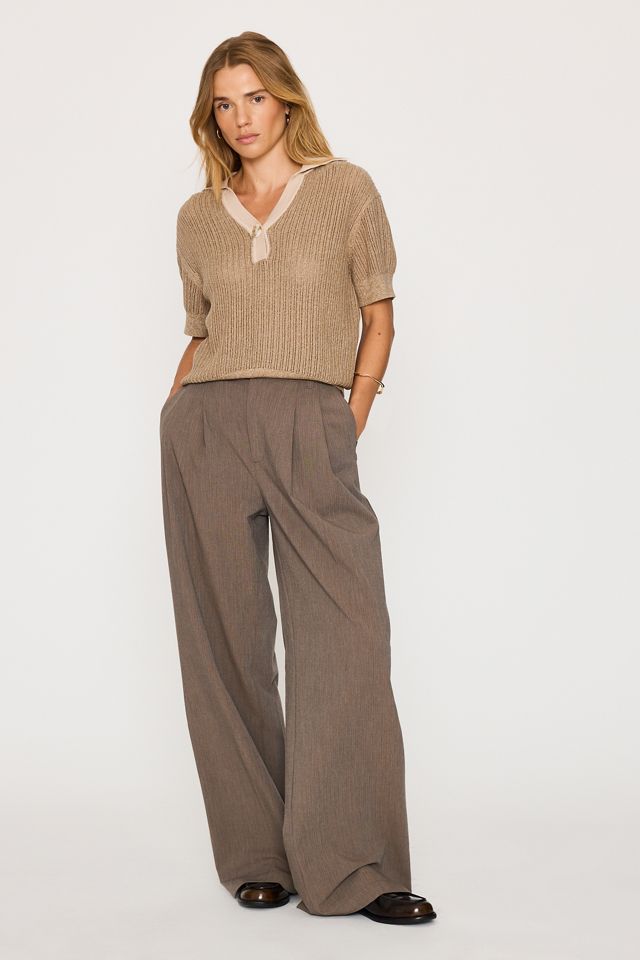 Varley Perrine Knit Polo Top #1