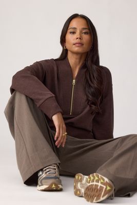 Felpa con mezza zip Sally Varley