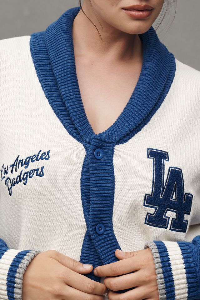 The Wild Collective x Anthro LA Dodgers MLB Cotton Cardigan Sweater #7