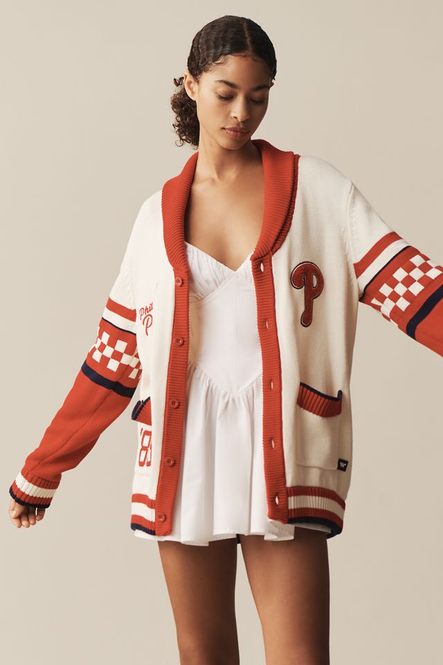 The Wild Collective x Anthro Philadelphia Phillies MLB Cotton Cardigan Sweater #2