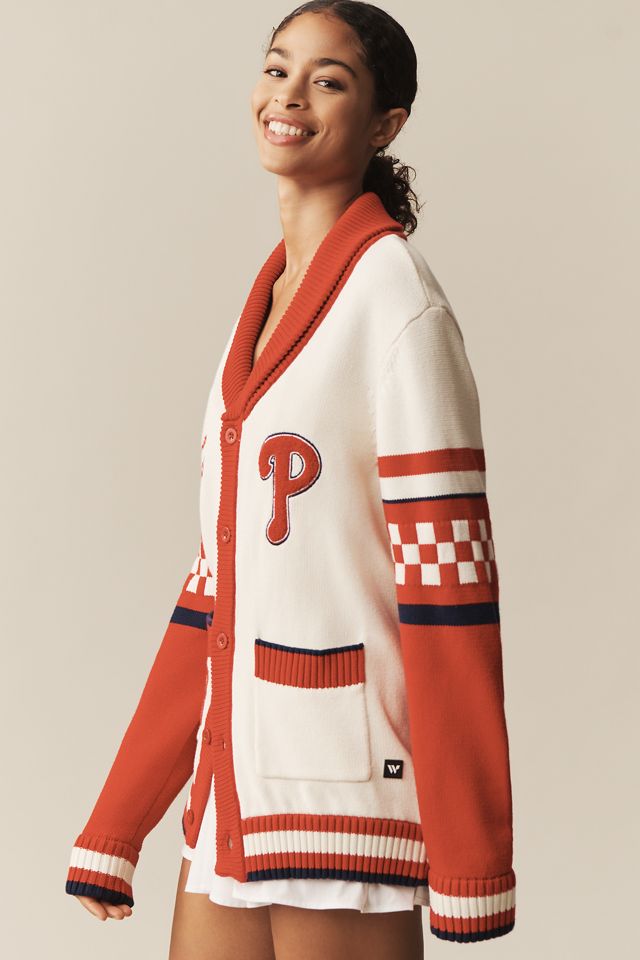 The Wild Collective x Anthro Philadelphia Phillies MLB Cotton Cardigan Sweater #3