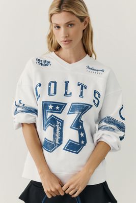The Wild Collective NFL 100% Cotton V-Neck Pullover