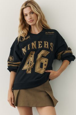 The Wild Collective NBA 100% Cotton V-Neck Pullover