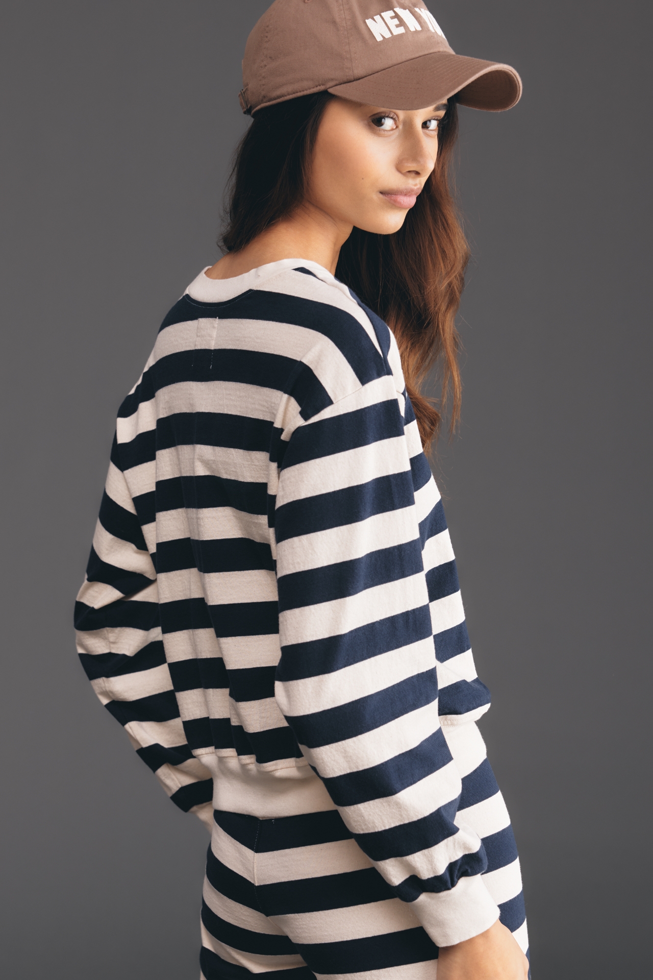All Time Favorite Long-Sleeve Sailor Nautical Pullover