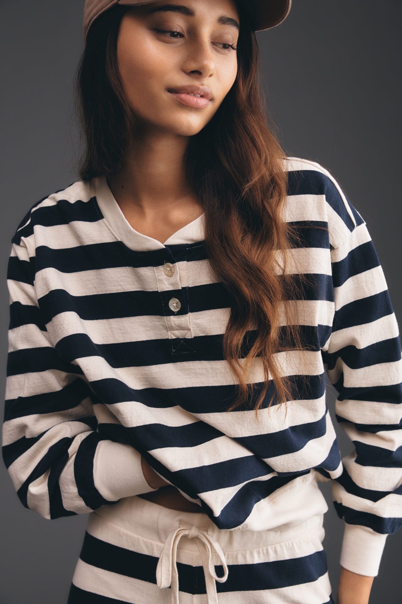 All Time Favorite Long-Sleeve Sailor Nautical Pullover
