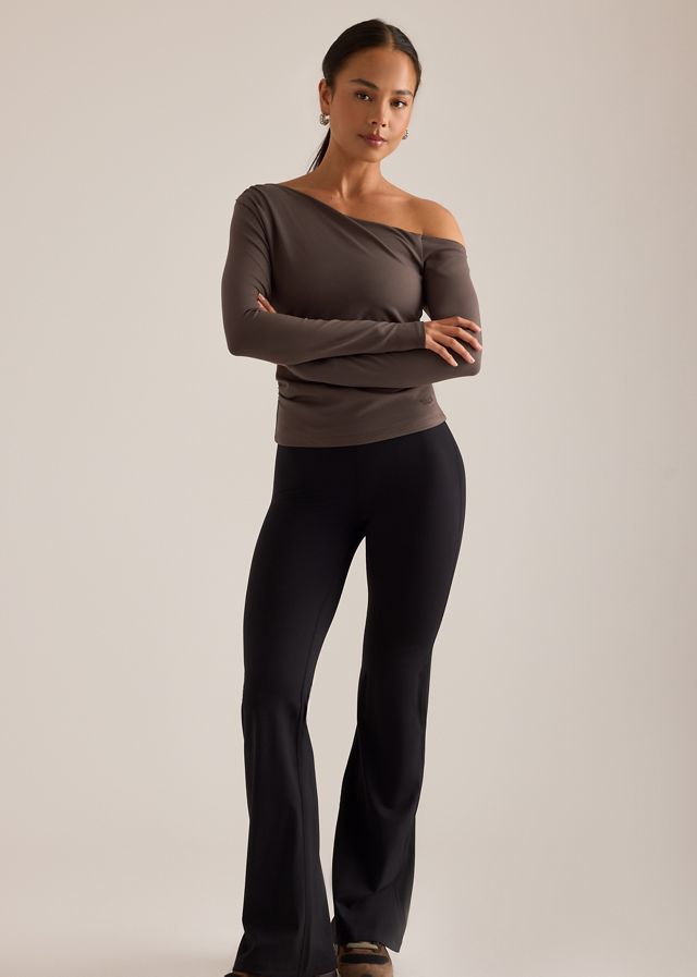 TALA 365 Asymmetrisches Gerafftes Langarm-Oberteil #1