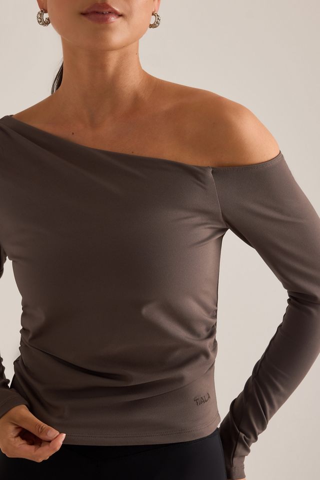 TALA 365 Asymmetrisches Gerafftes Langarm-Oberteil #3