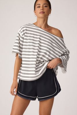 TALA 100% Baumwolle Schulterfreies T-Shirt