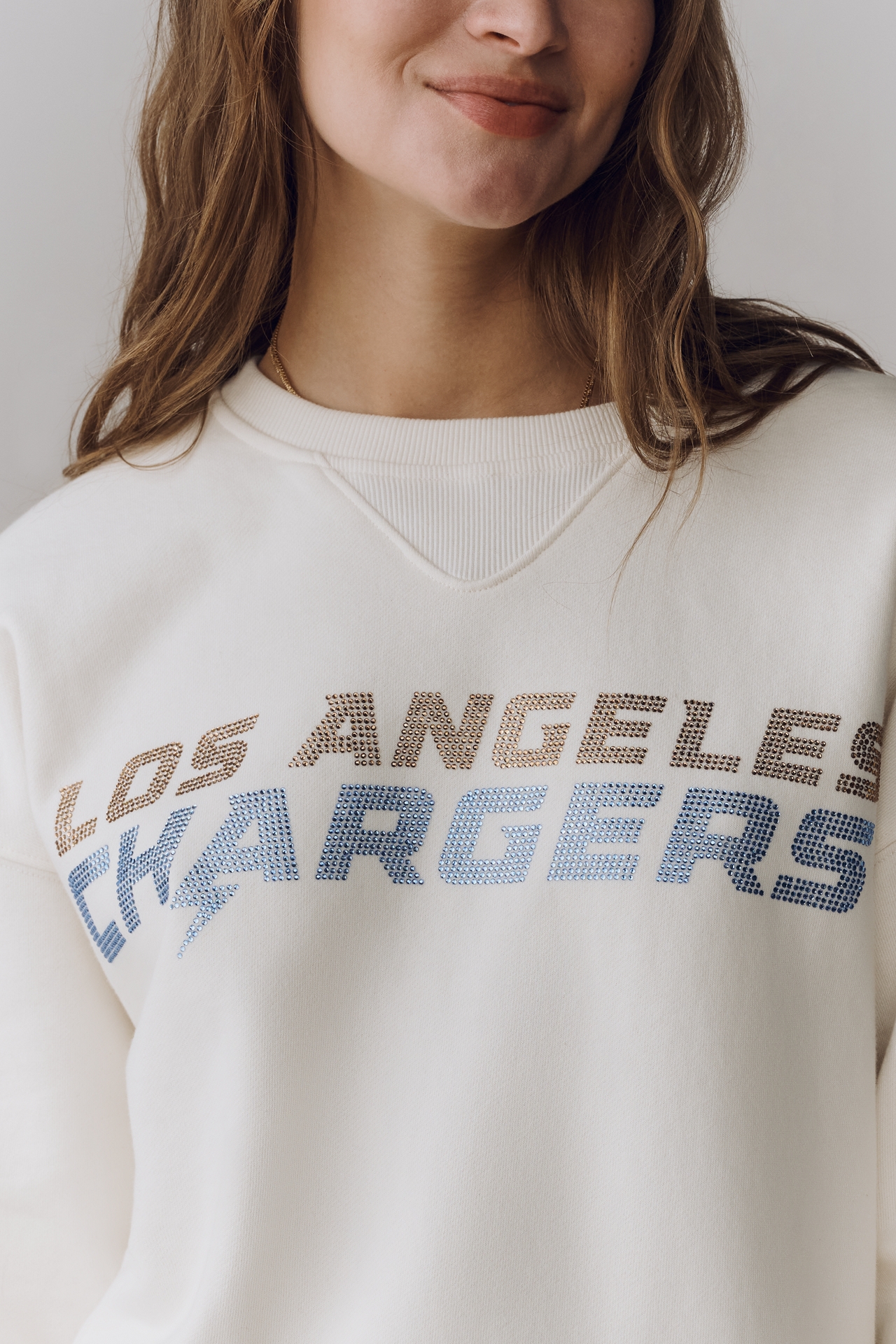 Terez Cotton NFL Crew-Neck Sweatshirt