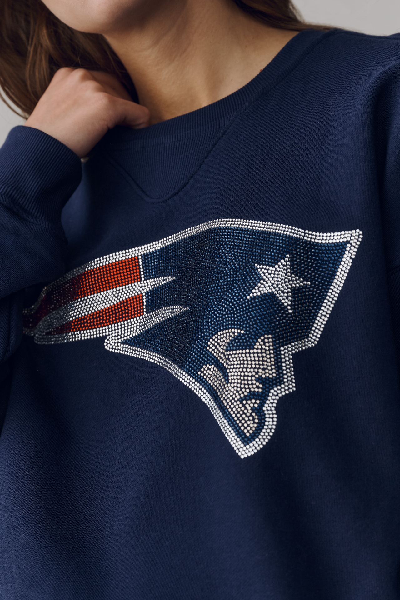 Terez Cotton NFL Crew-Neck Sweatshirt