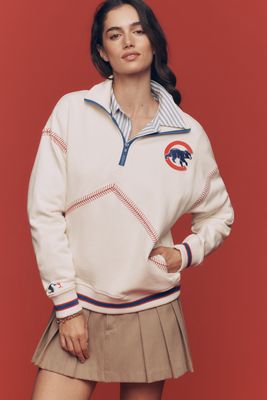 Terez 100% Cotton MLB Quarter-Zip Sweatshirt
