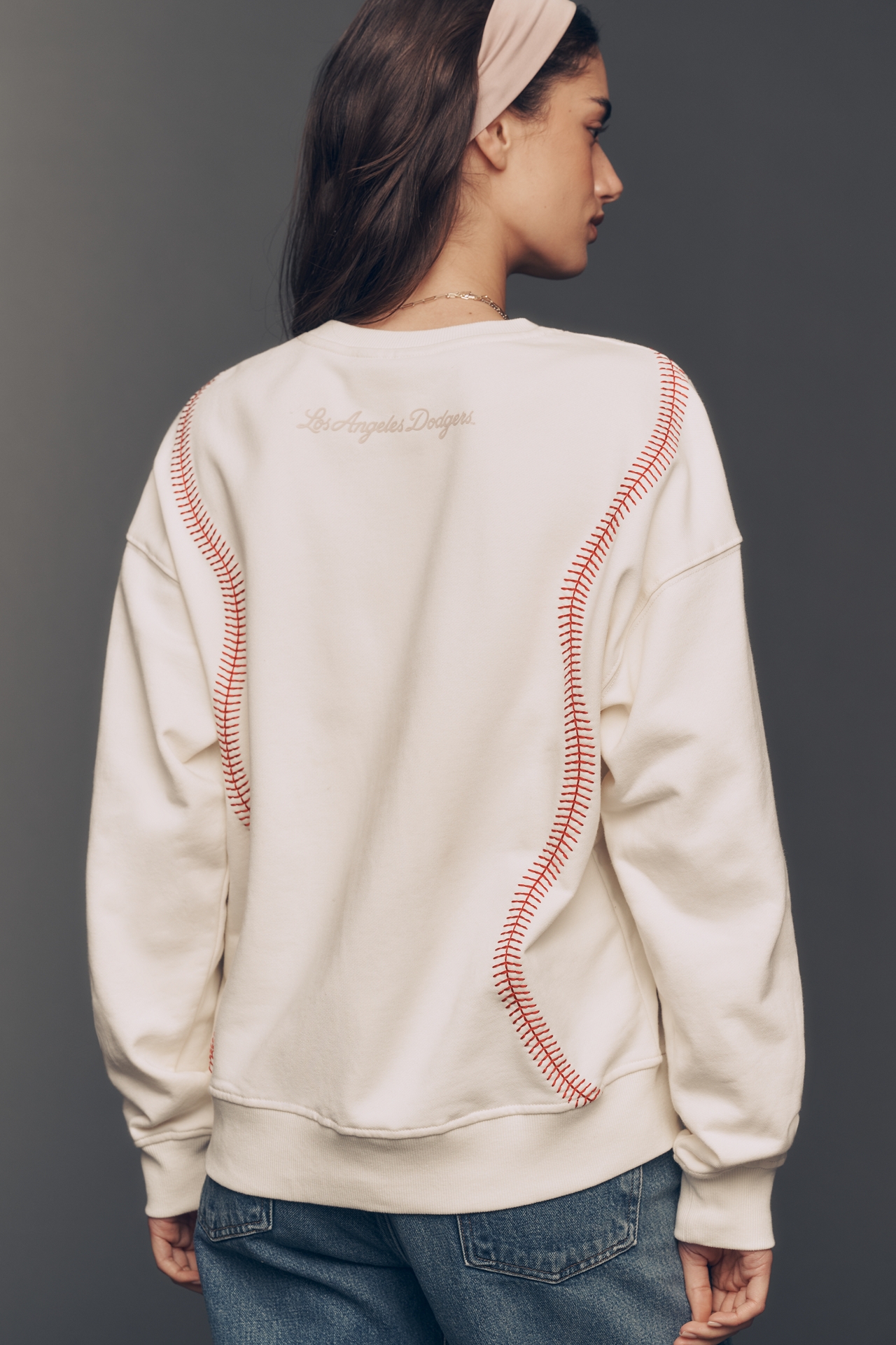 Terez Cotton MLB Multi-Logo Crew-Neck Sweatshirt