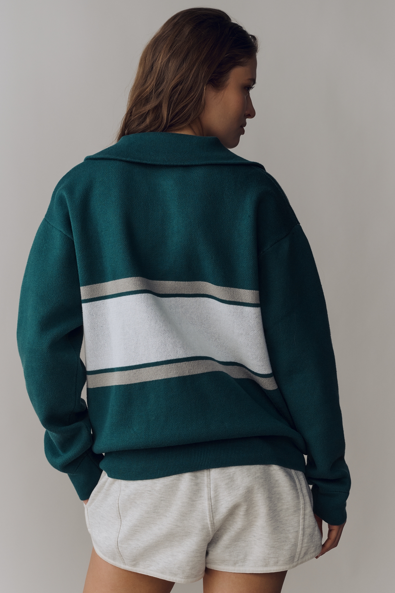 Terez Cotton NFL Quarter-Zip Sweatshirt