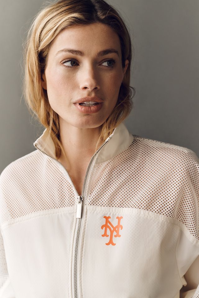 Mitchell & Ness MLB Long-Sleeve Mesh Zip-Front Jacket #3