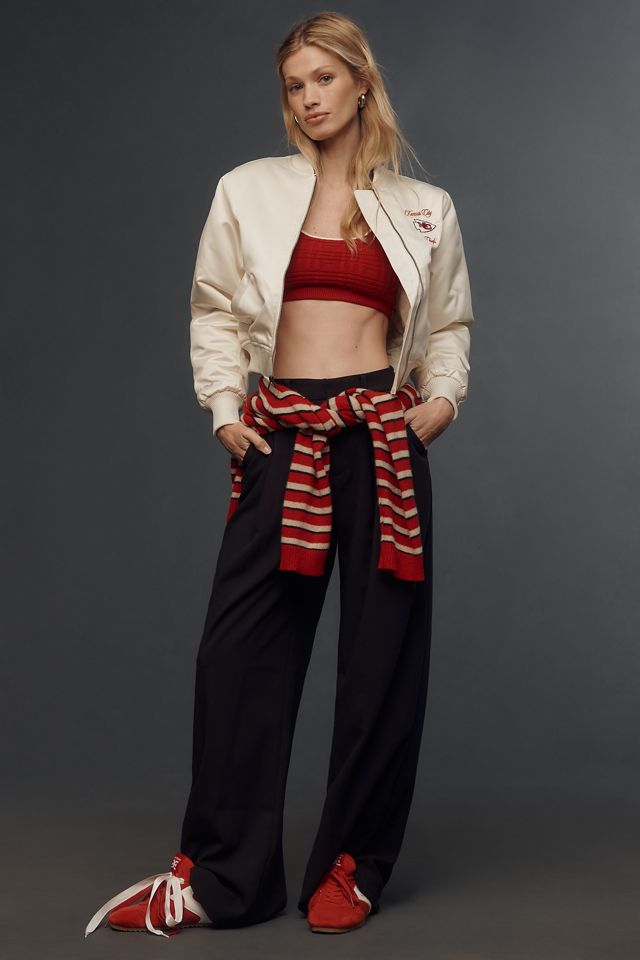 Mitchell & Ness NFL Crop Bomber Jacket #2