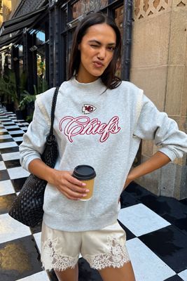 Mitchell & Ness NFL Lace-Trim Sweatshirt