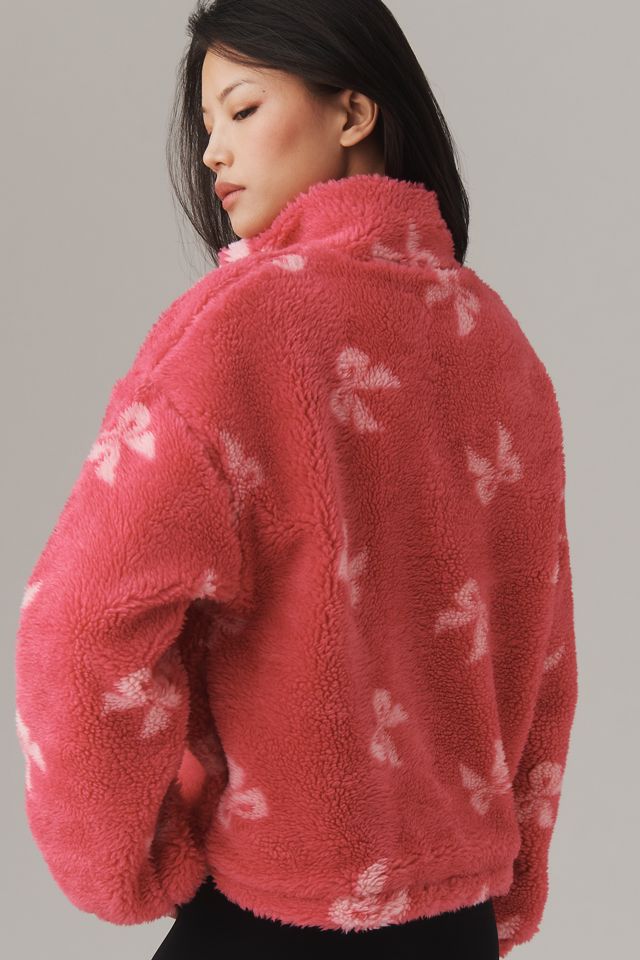 Beach Riot Leona Slopes Sherpa Quarter-Zip Pullover #1