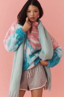 Beach Riot Leona Pull Zippé Sherpa Quarter-Zip