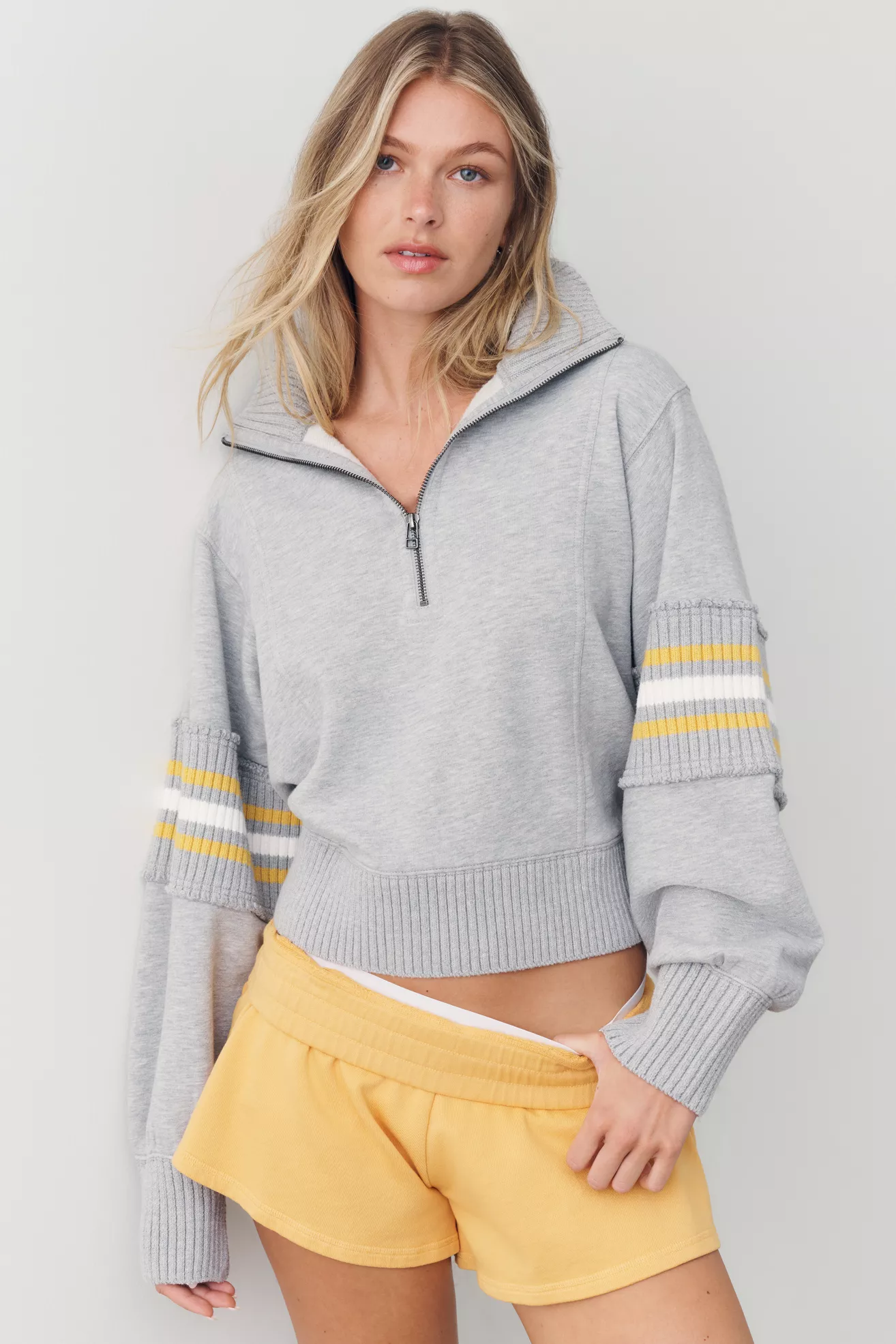 Daily Practice Striped Half-Zip Pullover - thumbnail 2
