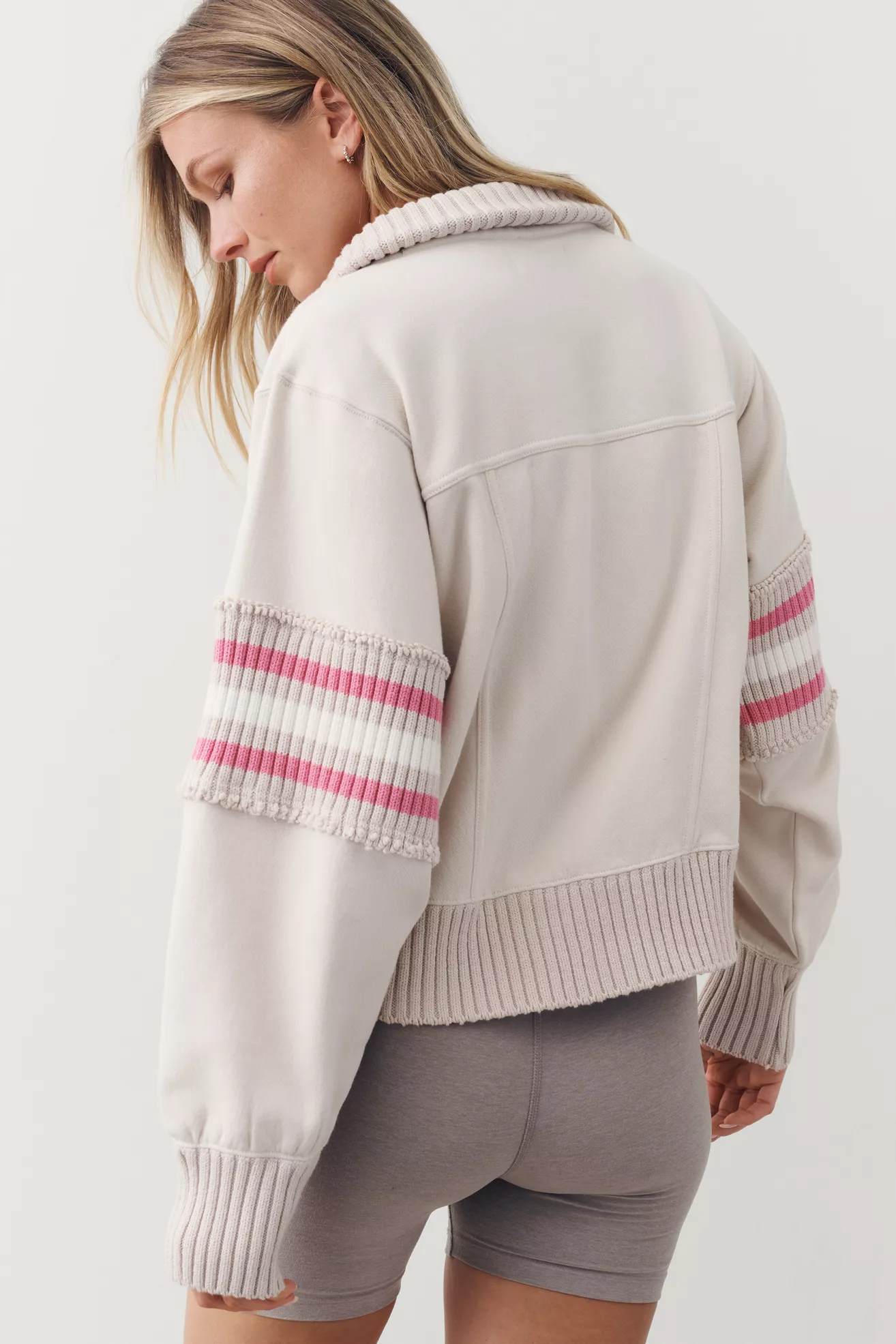 Daily Practice Striped Half-Zip Pullover - thumbnail 6