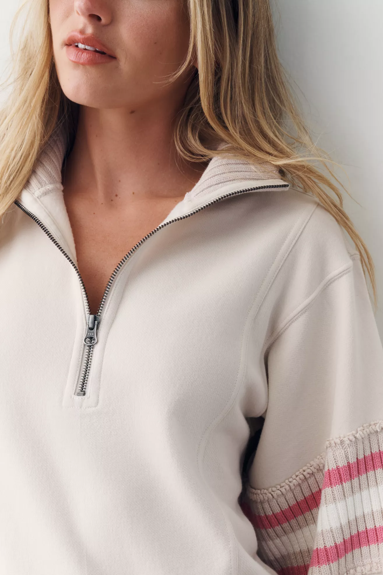 Daily Practice Striped Half-Zip Pullover - thumbnail 8