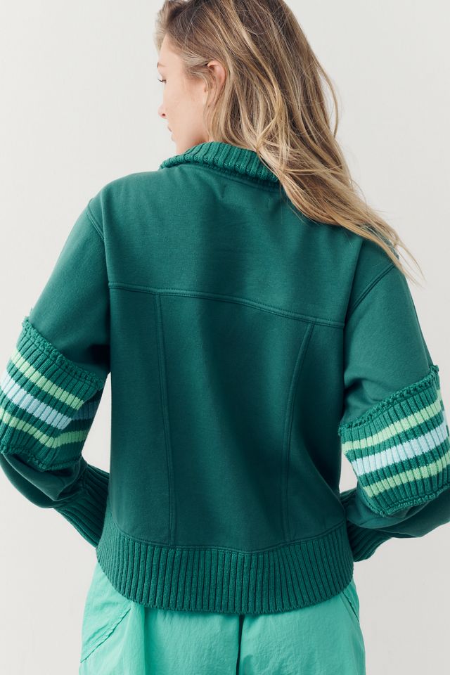 Daily Practice Striped Half-Zip Pullover #2