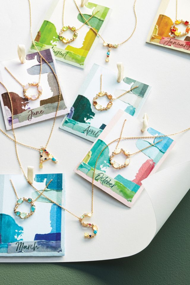 Monogram Gem Necklace #3