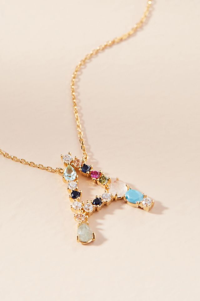 Monogram Gem Necklace #2