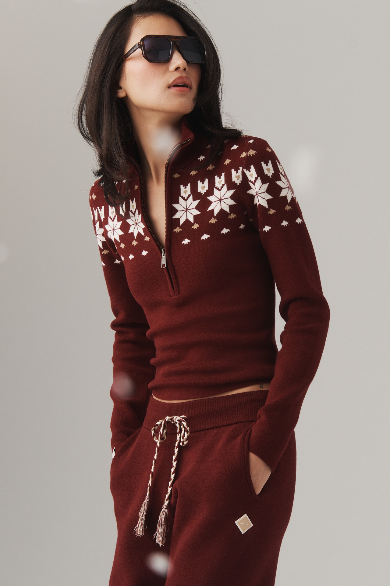 The Upside Blanche Half-Zip Sweater