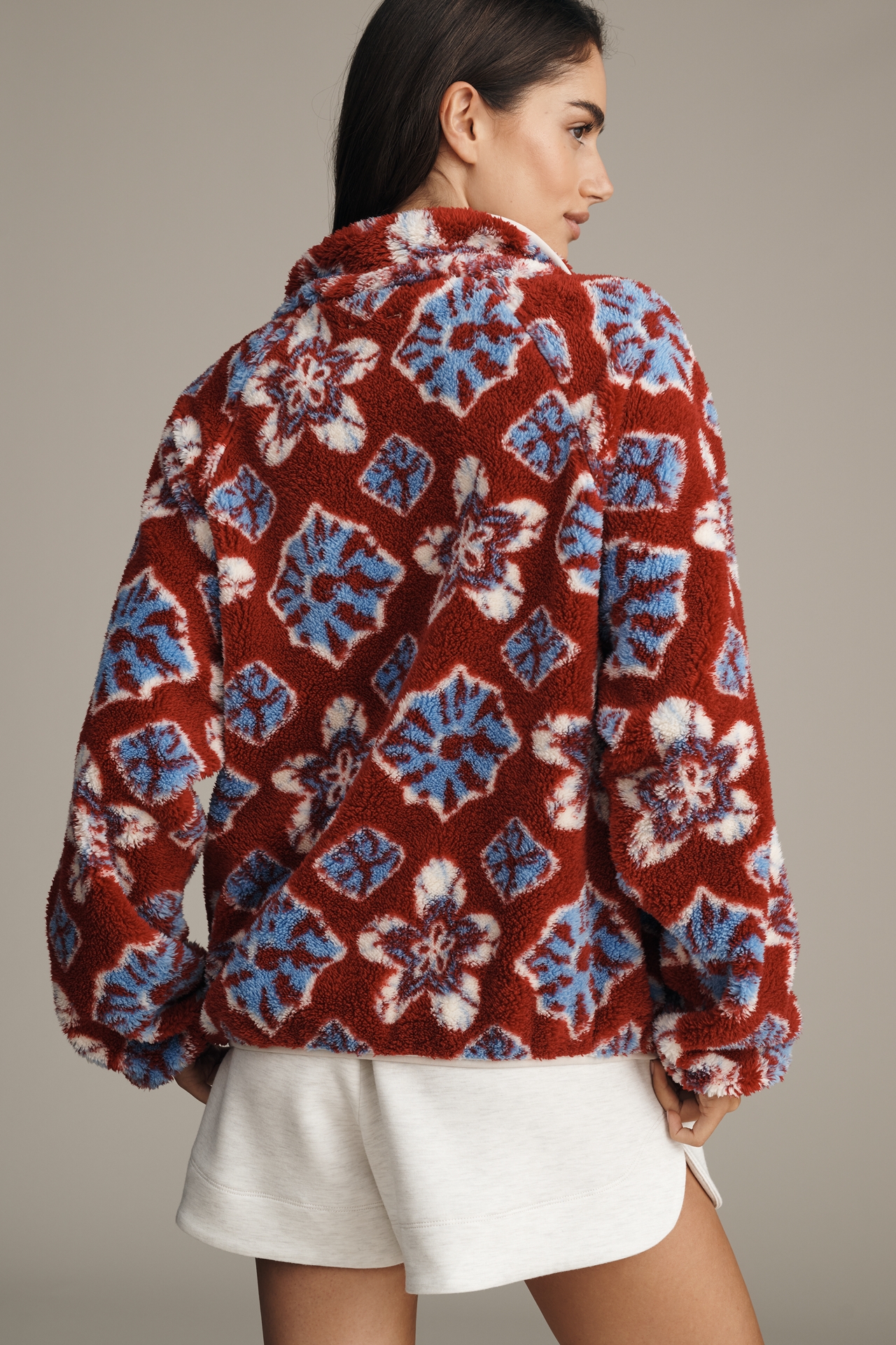 The Upside x Anthropologie Harlow Half-Zip Fleece Pullover