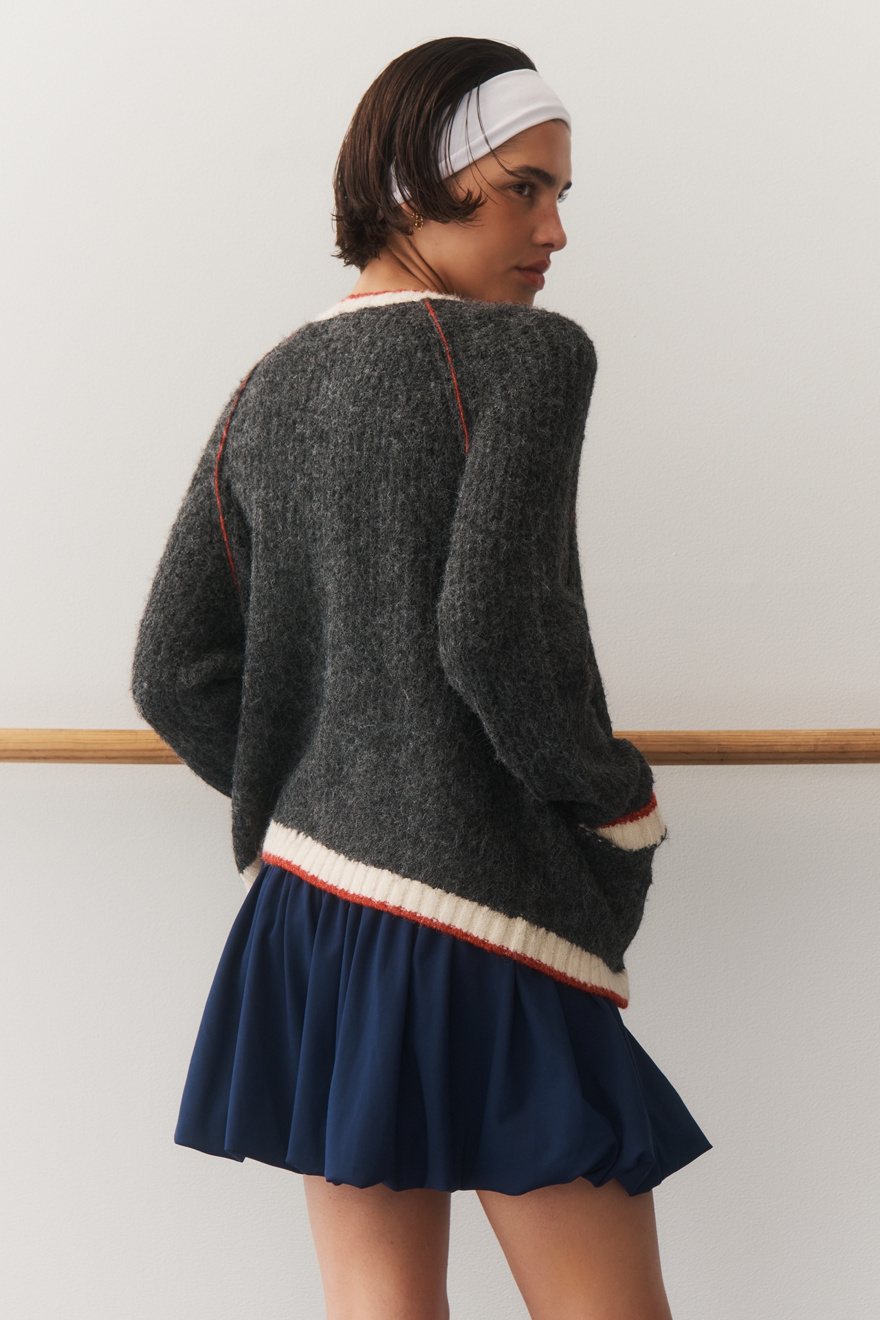 Sundry Long-Sleeve Raglan Cardigan Sweater