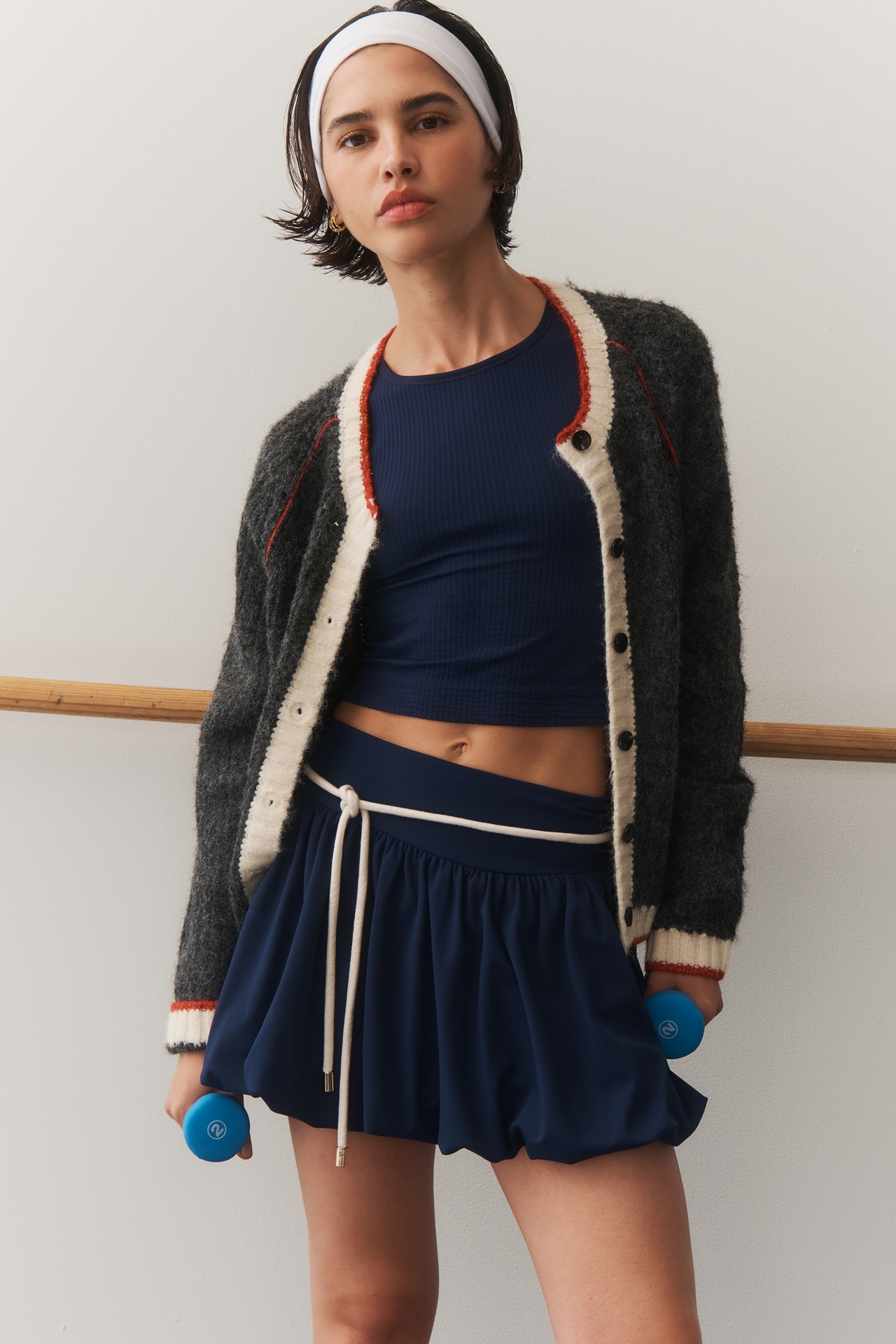 Sundry Long-Sleeve Raglan Cardigan Sweater