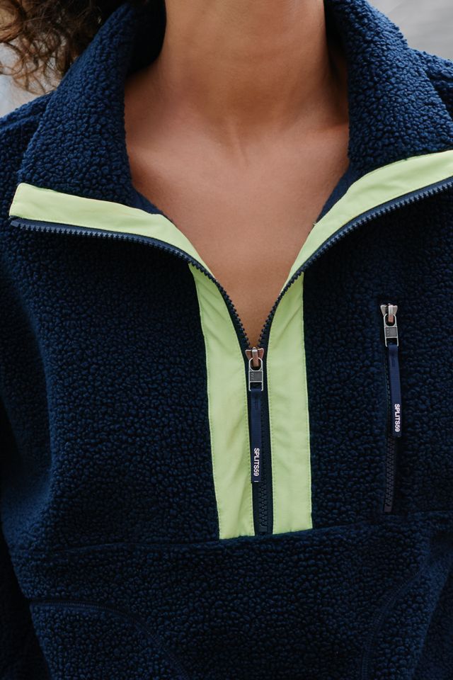 Splits59 Reese Faux-Shearling Quarter-Zip Jacket #1