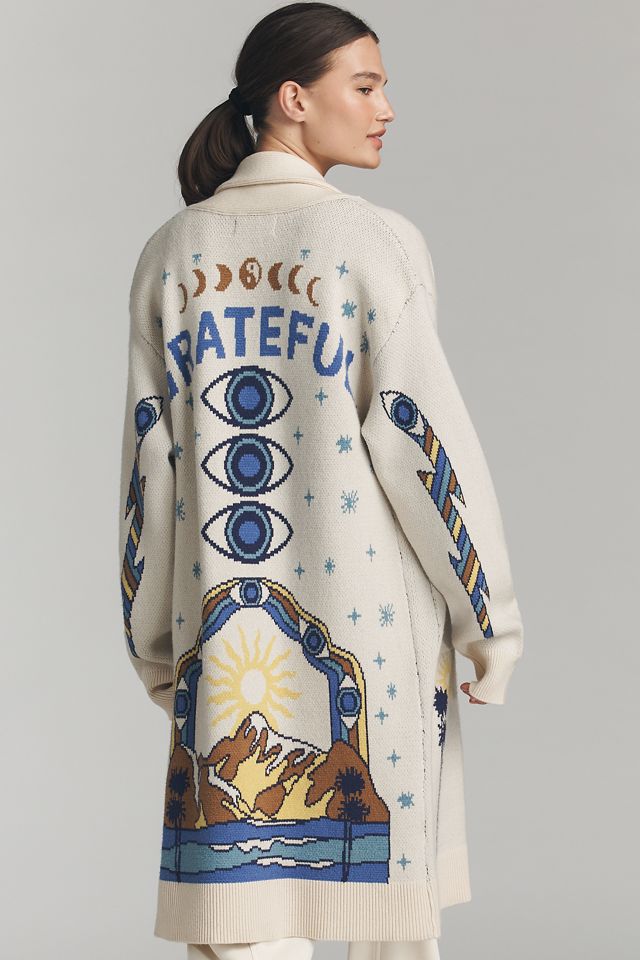 Spiritual Gangster Estelle Long Cardigan Sweater #3