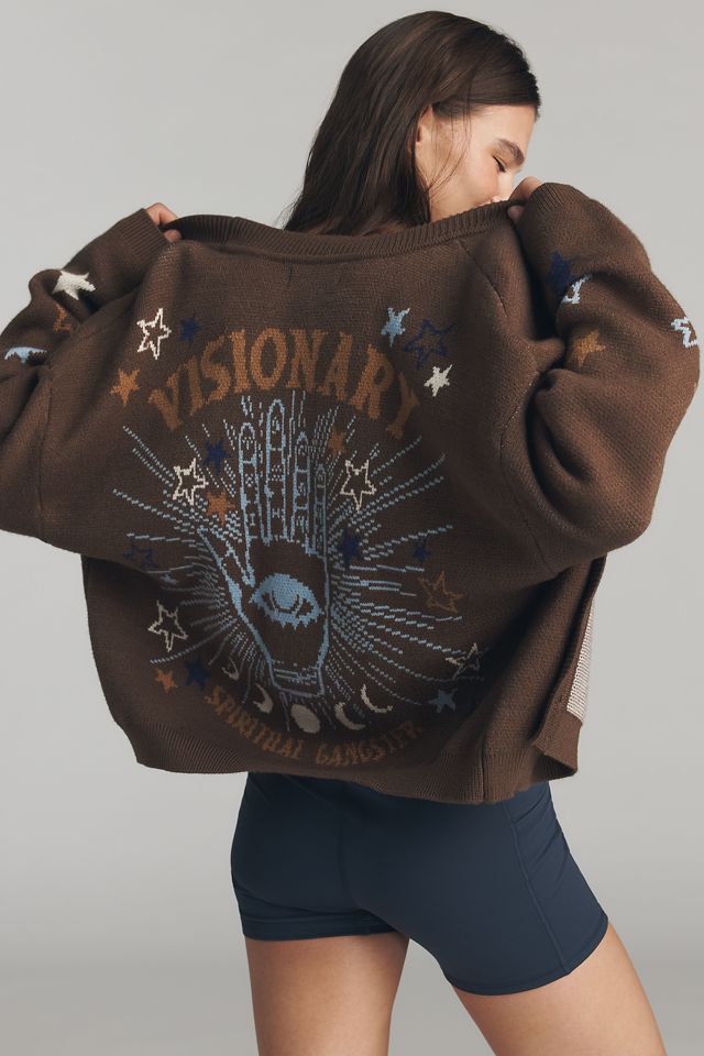 Spiritual Gangster Divine Eye Delaney Cardigan Sweater #1