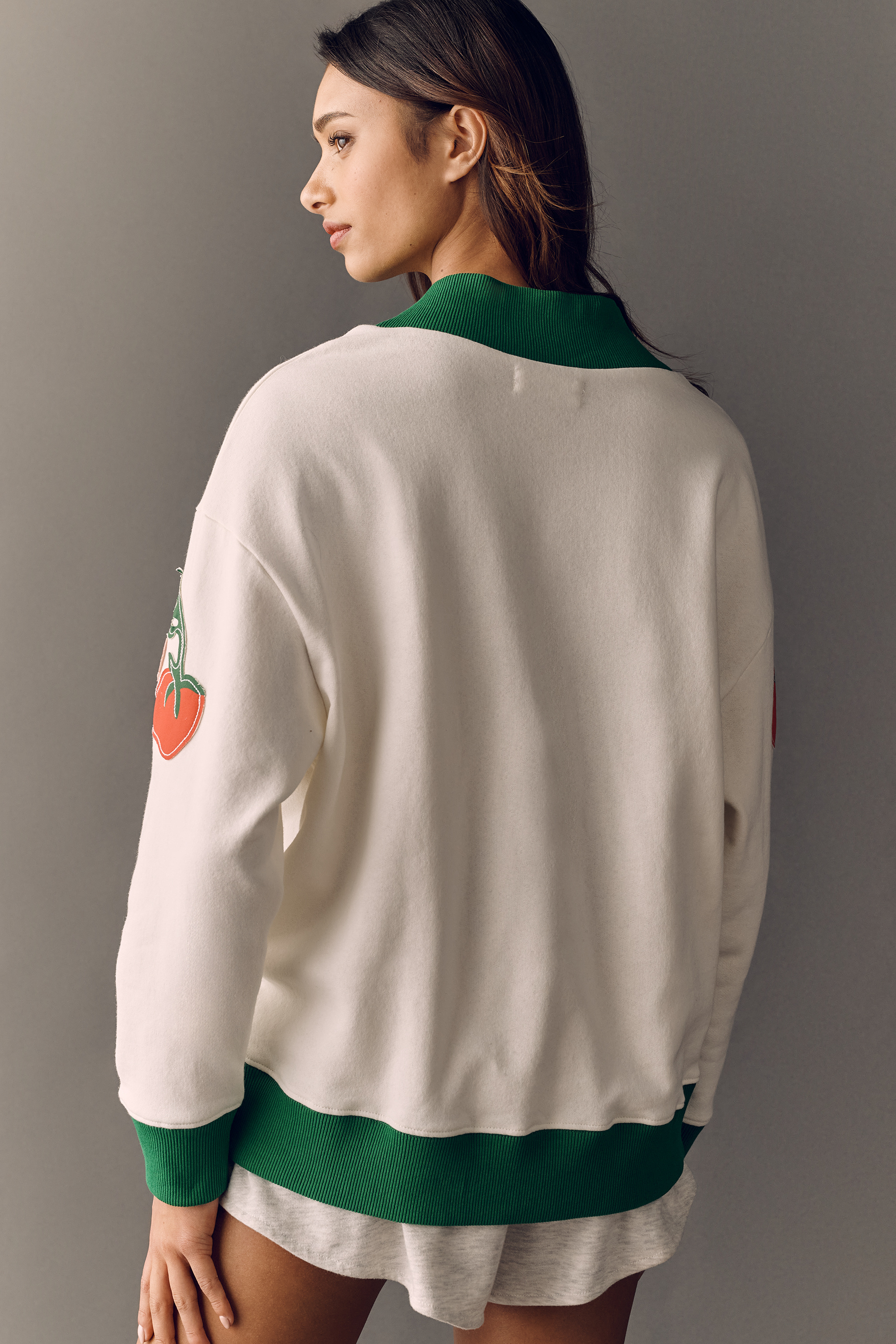 Cotton Mock-Neck Sweatshirt — Image 4