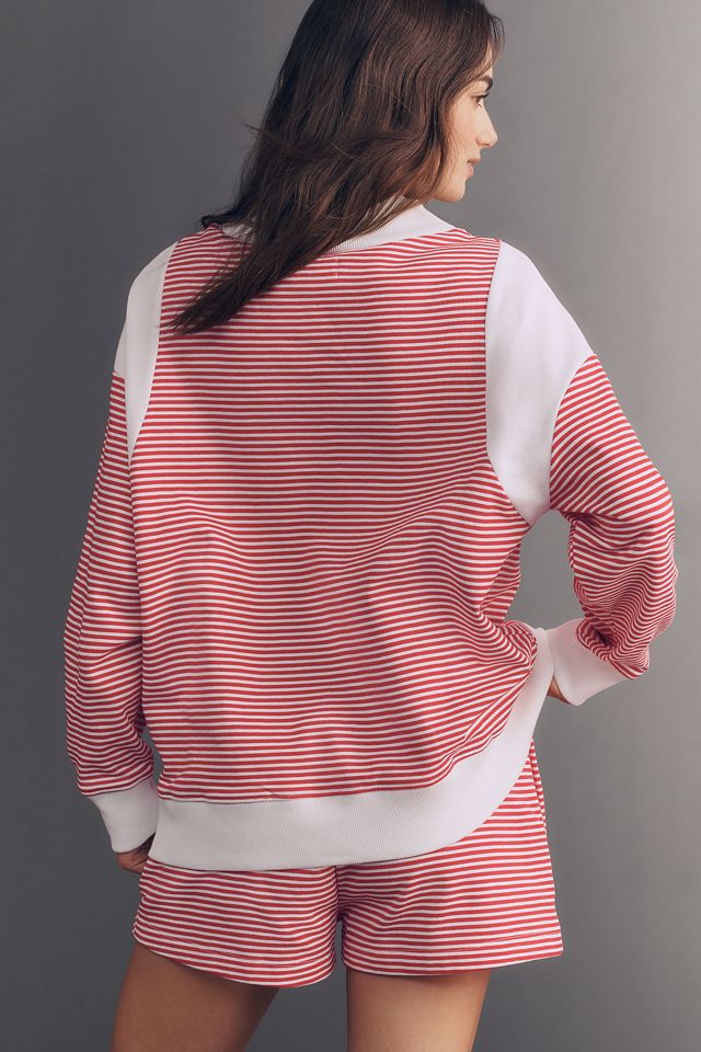 Daily Practice Cotton Embroidered Mock-Neck Sweatshirt #1