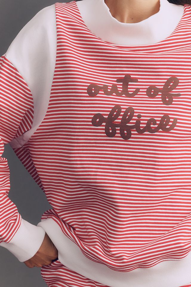 Daily Practice Cotton Embroidered Mock-Neck Sweatshirt #3