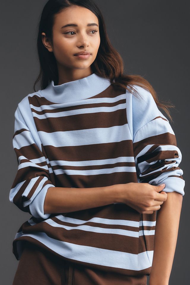Daily Practice Cotton Mock-Neck Sweatshirt #1