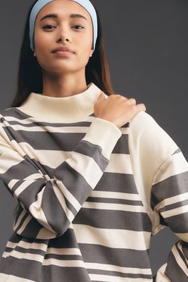 Daily Practice Cotton Mock-Neck Sweatshirt